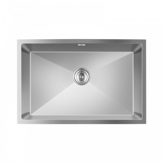 760x450x205mm 1.2mm Stainless Steel Handmade Single Bowl Top/Flush/Undermount Kitchen/Laundry Sink With Overflow